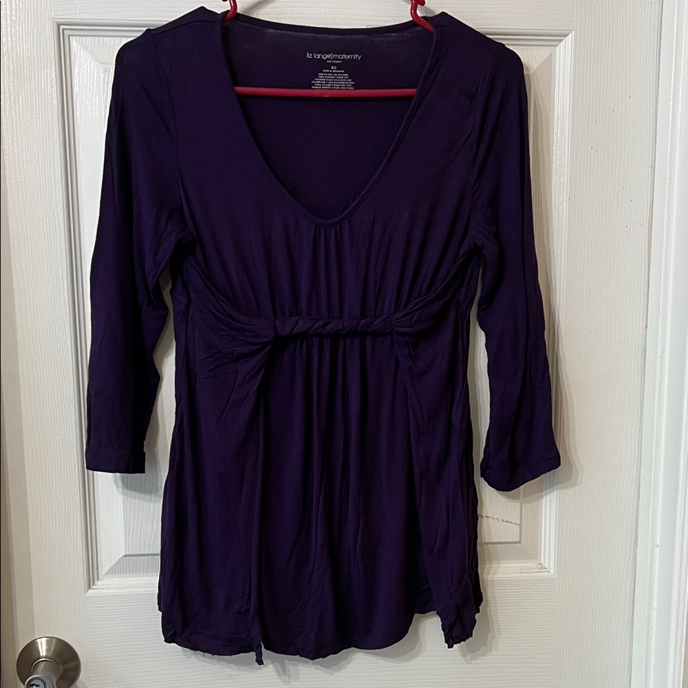 Liz Lange Maternity Women's Purple Top